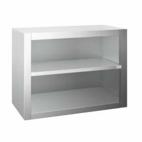 Placard à suspendre inox ouvert 600 x 400 x 600 mm