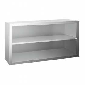 Placard à suspendre inox ouvert 800 x 400 x 600 mm