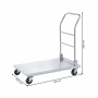 Chariot de Transport Pliable en acier inoxydable
