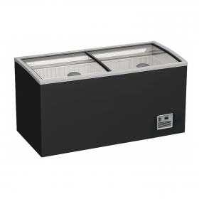 Congélateur vitré professionnel pour supermarché - 1450 mm, 530 L