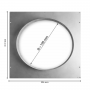 Platine virole - diamètre 190mm pour hotte