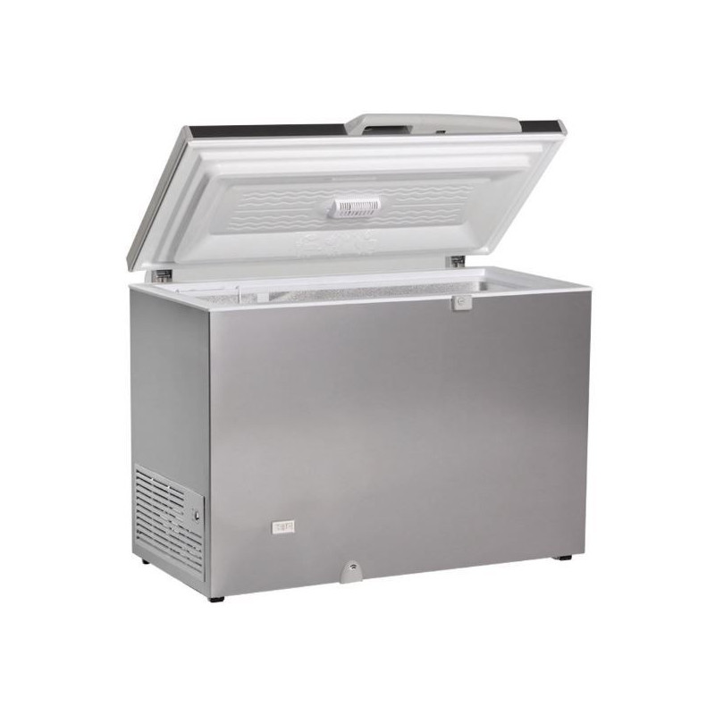 Congélateur pro coffre aspect inox