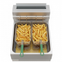Friteuse à gaz professionnelle sur pieds 37L
