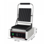 Grill panini professionnel strié