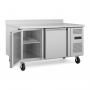 Table réfrigérée positive 2 portes - dosseret - 600mm