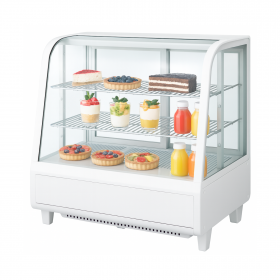 Vitrine de comptoir réfrigérée à poser 100 L - Blanc