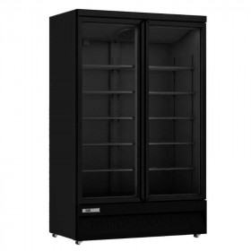 Armoire réfrigérée libre service avec portes battantes positive - 2 portes