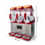 Machine à granita 3 x 15L professionnelle