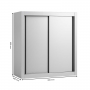 Placard à suspendre inox portes coulissantes 600 x 400 x 600 mm