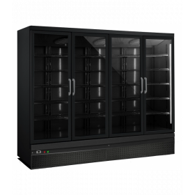 Armoire réfrigérée libre service avec 4 portes battantes positive - modèle déclassé
