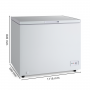 Congélateur coffre 282L