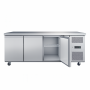 Desserte de congélation centrale 3 portes GN 1/1 tout inox