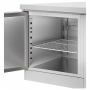 Desserte de congélation centrale 3 portes GN 1/1 tout inox