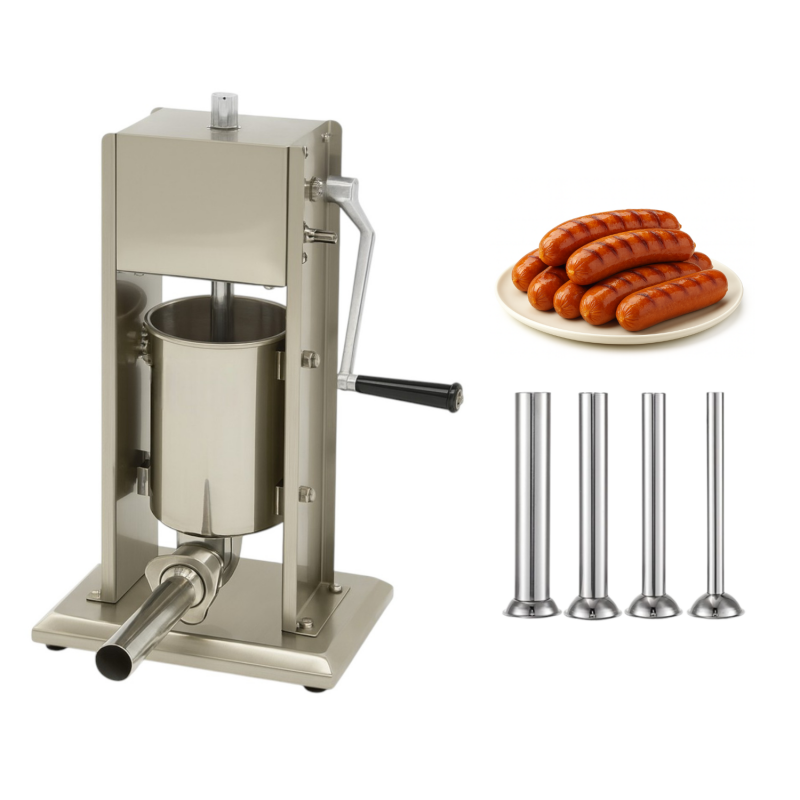 Poussoir à saucisse manuel vertical 3L en inox