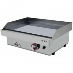 Plancha gaz Arilex avec plaque lisse en CHROME DUR 15mm