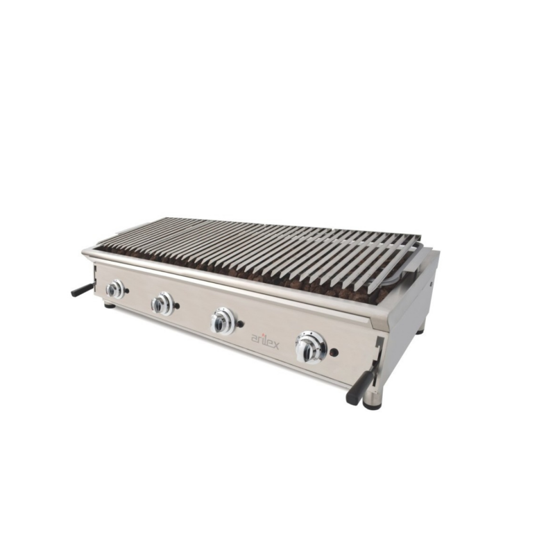 Grill pierre de lave avec grille inox 130 cm| Arilex