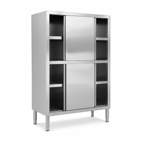Armoire de rangement inox avec portes coulissantes – 1000 x 500 x 1800 mm