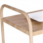 Chariot de Service Imitation Bois - 2 plateaux - 845x525x940 mm