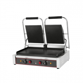 Grill contact double plaques lisses