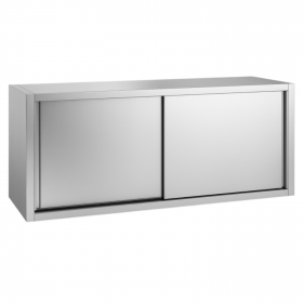 Placard à suspendre inox portes coulissantes 1400 x 400 x 600 mm - modèle déclassé suite choc
