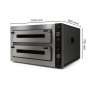 Four à pizza électrique 2 niveaux professionnel – 4 + 4 pizzas Ø30 cm