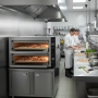 Four à pizza électrique 2 niveaux professionnel – 4 + 4 pizzas Ø30 cm