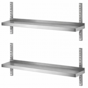 Etagères murales double 800 x 355 mm