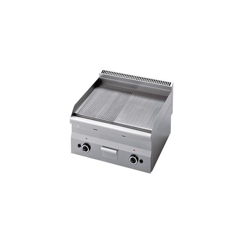 Plaque à snacker professionnelle gaz double Virtus 600