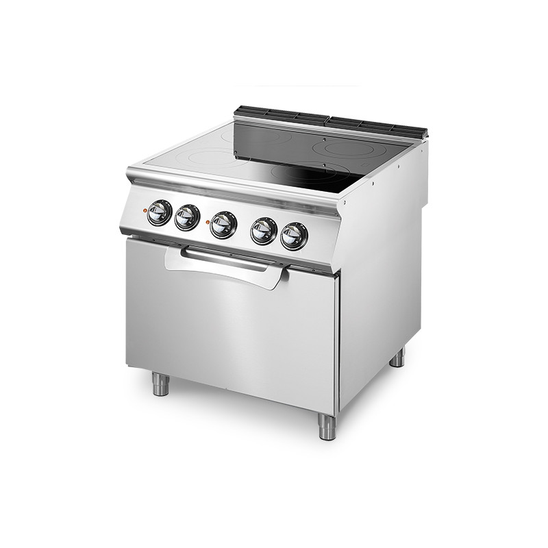 Plaque vitrocéramique 4 feux sur four électrique Virtus 700