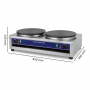 Crêpière Professionnelle Double Électrique 2 x 3000W – Plaques Fonte 40 cm