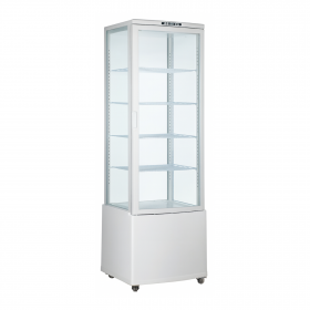 Vitrine réfrigérée panoramique 235 Litres - Blanc
