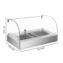 Vitrine Chauffante de Comptoir - 25L - Inox