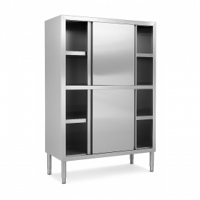 Armoire de rangement inox avec portes coulissantes – 1500 x 500 x 1800 mm