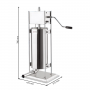 Poussoir à saucisses manuel vertical 15L inox
