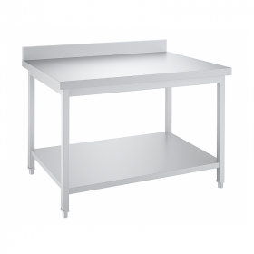 Table inox professionnelle Adossée- 1400 x 600 mm
