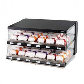 Vitrine chaude de présentation large pour burger Casselin