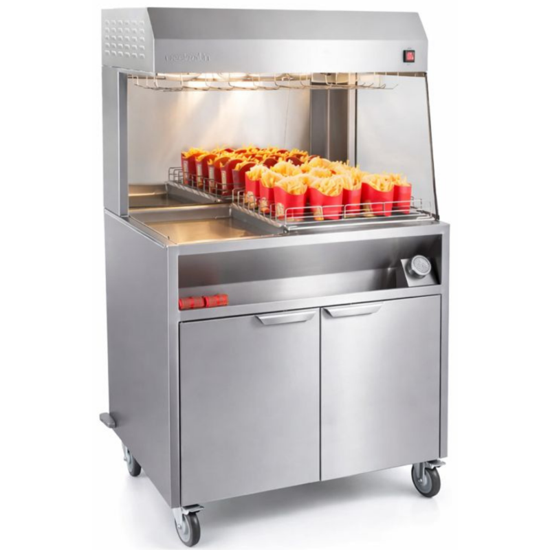 Poste de salage pour frites 9 rangs Casselin - Salage frites