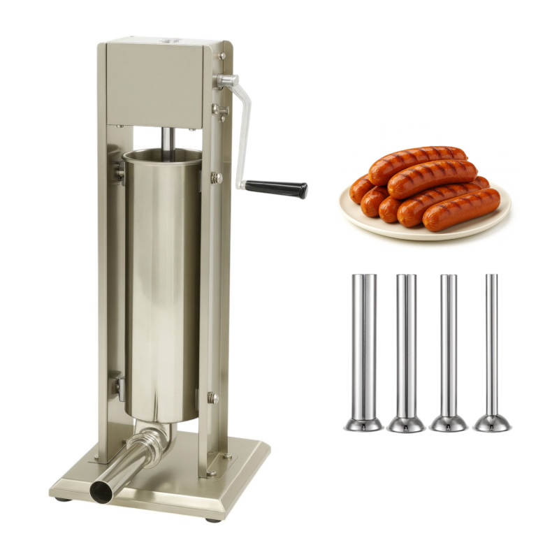 Poussoir à saucisses manuel vertical 7L en inox- modèle d'exposition