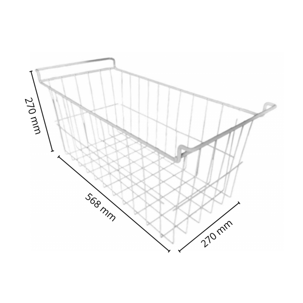 Orgneas Paniers de congélation pour congélateur coffre, capacité extensible, bacs de rangement réglables de 41,9 cm à 67,3 cm, panier de rangement en fil d'acier inoxydable avec poignées de suspension Orgneas Paniers de congélation pour congélateur coffre, capacité extensible, bacs de rangement réglables de 41,9 cm à 67,3 cm, panier de rangement en fil d'acier inoxydable avec poignées de suspension