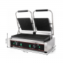 Grill panini double électrique professionnel rainuré
