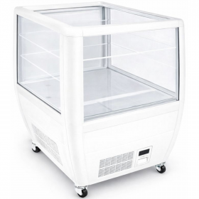 Ilot central réfrigéré blanc