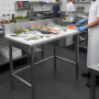 Table de préparation poisson sans bac de rinçage 1000 x 600 mm