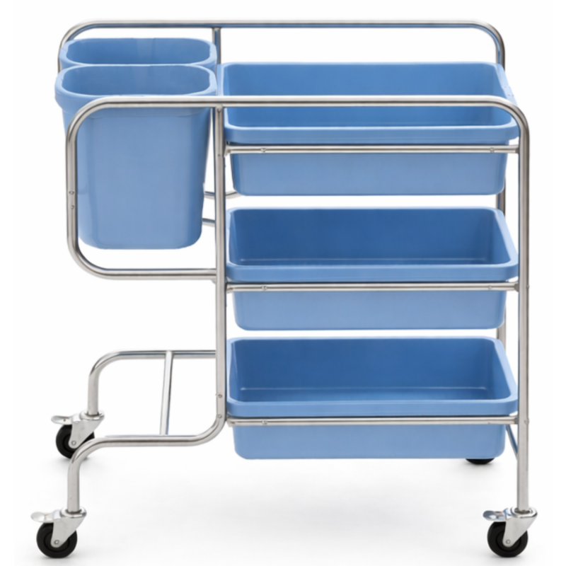 Chariot de nettoyage - 5 bacs