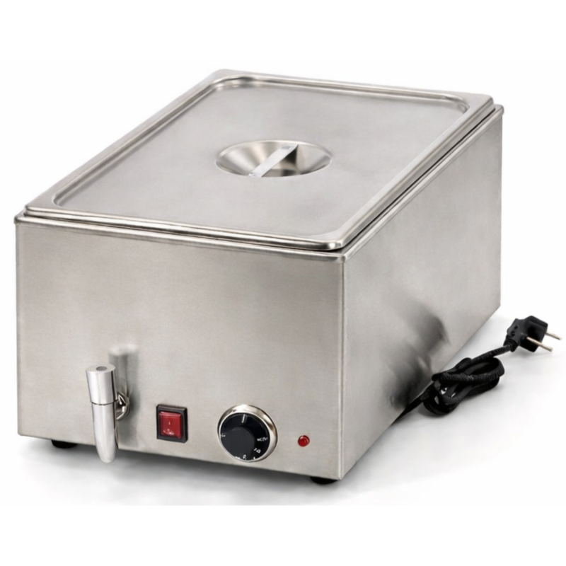 Bain-marie électrique avec robinet de vidange