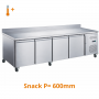 Tour réfrigéré positif avec dosseret 4 portes snack 600