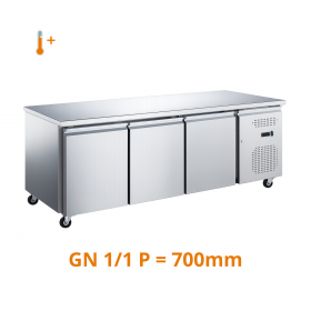 Desserte réfrigérée positive centrale 3 portes GN1/1