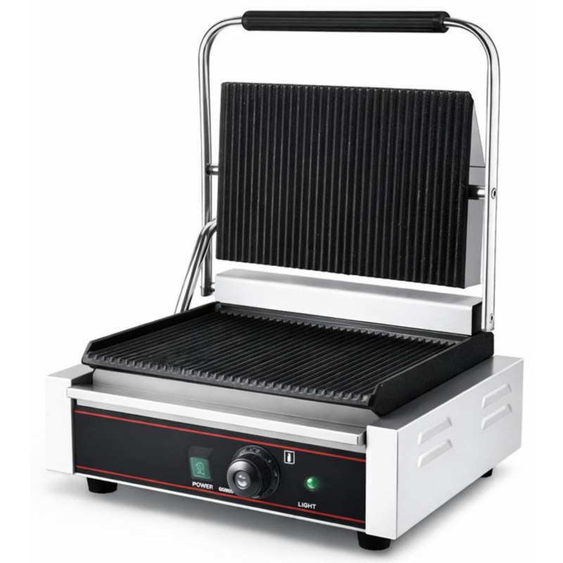 Grill panini professionnel rainuré