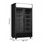 Armoire à boissons 2 portes 568 Litres avec Canopy