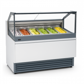 Vitrine crème glacée professionnelle – 6 bacs ou 9 bacs