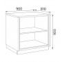 Meuble Caisse Professionnel - 900 x 810 x H900 mm